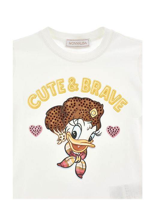 T-shirt, bambina, in jersey stretch. MONNALISA | 19H620 80040198